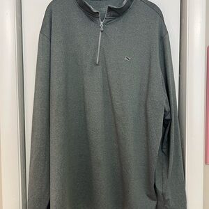 Vineyard Vines Heather Gray Performance Pullover
